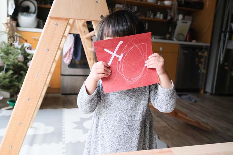 Crafting Chinese New Year Banners With Toddler